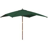  Vrtni suncobran s drvenim stupom zeleni 300 x 300 x 273 cm | Eponuda.ba