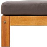  Vrtni tabure s jastukom 65x65x29 cm od masivnog drva bagrema | shoptok.hr