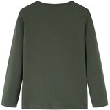  Dječja majica dugih rukava kaki 128 | shoptok.hr