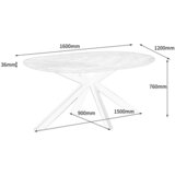MID.YOU JEDILNA MIZA, furnirano hrast naravne barve | Shoptok.si