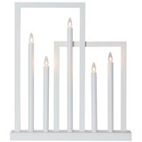 Eglo 410951 - Božićni svećnjak FRAME 5xE10/3W/230V beli Cene