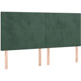  LED uzglavlje tamnozeleno 180x5x118/128 cm baršunasto | shoptok.hr