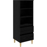 vidaXL Kuhinjski ormarić Crni hrast 40 x 36 x 110 cm Konstruirano drvo - Crni hrast | shoptok.hr