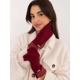 Wool Fashion Italia Gloves-AT-RK-23905.03X-burgundy
