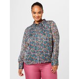 Vero Moda Curve Bluza 'ABBY' modra / roza / črna / bela | Shoptok.si