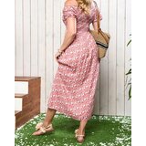 Resti Coral women's midi dress with floral pattern - Clothing | Shoptok.si
