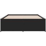  Okvir kreveta crni 120 x 200 cm od konstruiranog drvo i metal | shoptok.hr