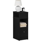 vidaXL Noćni ormarić s ladicom crni 25x31x66 cm Cijene