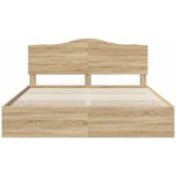  Krevetna konstrukcija s ladicama Sonoma hrast 200 x 200 cm | shoptok.hr