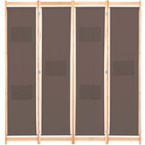Maison Chic Paravan - Sobne pregrade 4-delni 160x170x4 cm rjavo blago, (22111638) | Shoptok.si