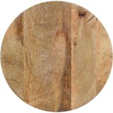 vidaXL stranska miza črna Ø37x45 cm masivni les Mango | Shoptok.si