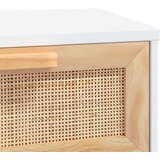  Stolić za kavu bijeli 80x40x30 cm konstruirano drvo i borovina | shoptok.hr