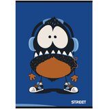 STREET Zvezek A5 Monsters, brezčrtni, 54 listov, sortirano, 1 kos | Shoptok.si
