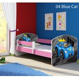  Dječji krevet ACMA s motivom, bočna roza 160x80 cm 04 Blue Car | shoptok.hr