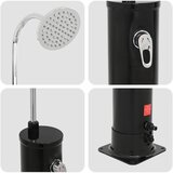  Solarni tuš s tuš glavom 20 l PVC, ABS, Legirani cink Crna | shoptok.hr