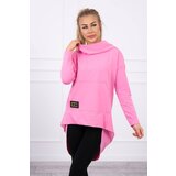 Kesi Pink hoodie with a long back Cene