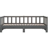  Izvlečna dnevna postelja siva 2x(90x190) cm trdna borovina, (21073734) | Shoptok.si