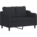  3-dijelni set sofa s jastucima crni od tkanine | shoptok.hr