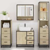 vidaXL 4-dijelni set kupaonskog namještaja boja hrasta sonome drveni | shoptok.hr