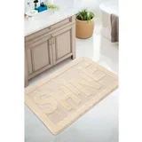 cream cream bathmat