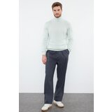 Trendyol Mint FL Slim Turtleneck Plain Knitwear Sweater