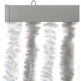 vidaXL Zavesa proti mrčesu svetlo siva in bela 100x230 cm šenilja | Shoptok.si