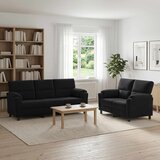  Set sofe 2 pcs Crna Baršun | shoptok.hr