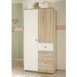 MID.YOU omara s klasičnimi vrati wiki baby, hrast, bela, š. 90cm | Shoptok.si
