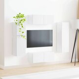  Set TV komoda Zidne 4 pcs Visoki sjaj bijela Konstruirano drvo | shoptok.hr