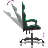  Okretna igraća stolica crno-zelena od umjetne kože | shoptok.hr