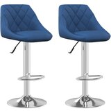Furnova Barski stolček 2 kosa moder žamet, (21949085) | Shoptok.si