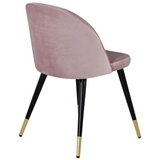 Venture Home Velvet blagovaonska stolica, puder roza, set od 2 Slike