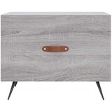 vidaXL Klubska mizica siva sonoma 50x50x40 cm inženirski les | Shoptok.si