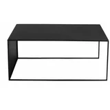 Custom Form Črna klubska mizica 2Wall, dolžina 100 cm