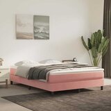  Madrac s džepičastim oprugama srednje tvrdoće rozi 140x220x20 cm baršunasti | shoptok.hr