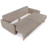Bonami Selection Sivorjava raztegljiva/s prostorom za shranjevanje sedežna garnitura iz rebrastega žameta 218 cm Tori – | Shoptok.si