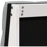 vidaXL Tapecirano vzglavje Svetlo siva 100 cm Masivno borovo les | Shoptok.si