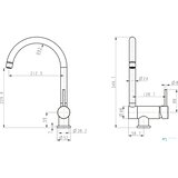 EYN Nizkotlačna poklopna kuhinjska armatura | Pipa NT1141 | Shoptok.si