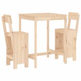  The Living Store Vrtna barska garnitura 3-delna trdna borovina - Vrtna Barska Garnitura, (21445196) | Shoptok.si