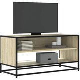 vidaXL TV ormarić boja hrasta 91x40x46 cm konstruirano drvo i metal Cijene