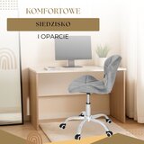  Uredska baršunasta stolica tamno siva, krom, crni elementi | shoptok.hr