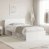  Okvir kreveta s pohranom Bijela 90 x 200 cm Konstruirano drvo | shoptok.hr