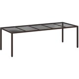  Stol za vrt Smeđa 250 x 100 x 75 cm poliratan | Eponuda.ba