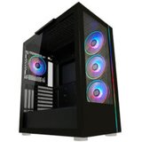 LC-Power Case Gaming 808B Midi-ATX, black, HD Audio, 4x 120mm ARGB fan, 1x USB-C | Eponuda.ba