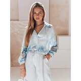 DStreet Koszula damska oversize w kwiaty KWIACYNTA niebieska | Shoptok.si