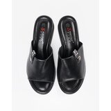 SEASTAR Black openwork platform flip-flops | Shoptok.si