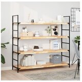 vidaXL Plutajuća polica 120x40x4 cm masivno neobrađeno drvo bagrema | shoptok.hr