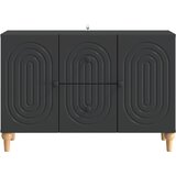 TV ormar s ladicama Crna 89 x 34,5 x 60 cm Konstruirano drvo | shoptok.hr