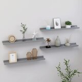 vidaXL Zidne police 4 kom sive 60 x 9 x 3 cm Cijene