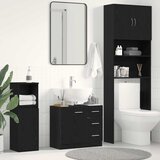 Ormarić za umivaonik crni hrast 63x30x54 cm inženjerski drvo | shoptok.hr